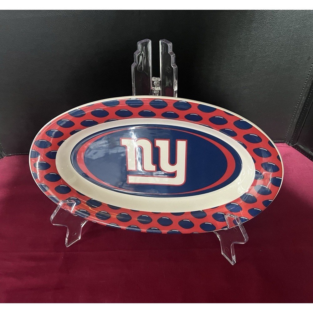 New York Giants NFL Logo Oval Serving‎ Dish